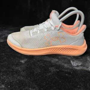 Under Armour Charged Pursuit 3 3026713-102 Kids 4.5 Running Shoes Gray Sneakers